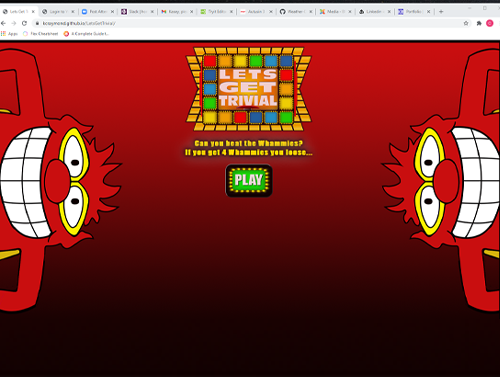 Let's Get Trivial Game | Javascript, CSS, HTML
